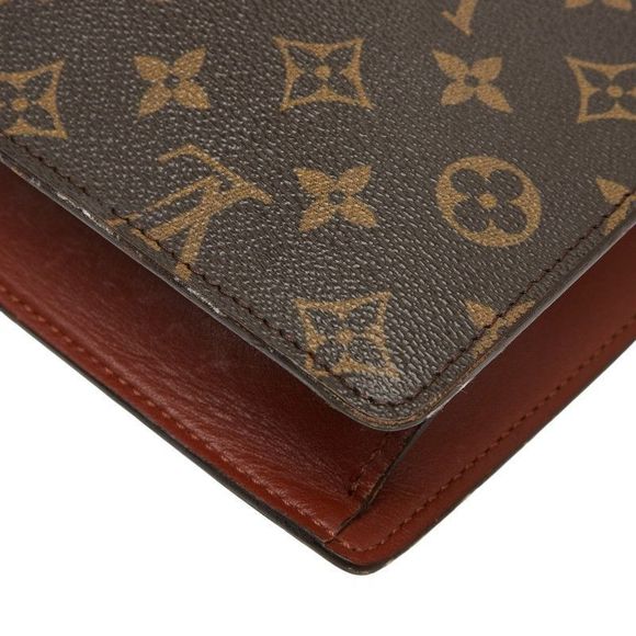 Louis Vuitton Monogram Monceau 28 Handbag Shoulder Bag 2WAY M51185 Brown PVC - Picture 7 of 10